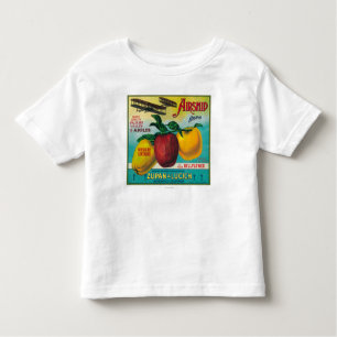 T-shirt Pour Les Tous Petits Caisse LabelWatsonville, CA d'Apple de dirigeable