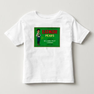 T-shirt Pour Les Tous Petits Caisse LabelYakima, WA de poire d'Eatmor