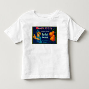 T-shirt Pour Les Tous Petits Caisse vigoureuse LabelSuisun, CA de poire de