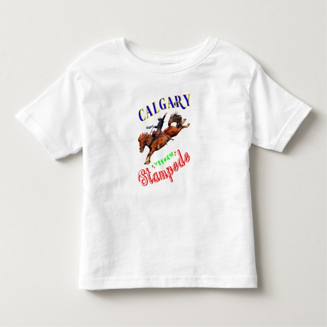 T-shirt Pour Les Tous Petits Calgary Yeehaw Stampede (Devant)