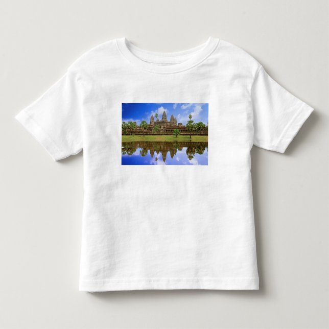 T-shirt Pour Les Tous Petits Cambodge, Kampuchea, temple d'Angkor Vat. (Devant)