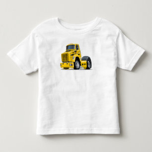 T-shirt Pour Les Tous Petits camion de course de dessin animé