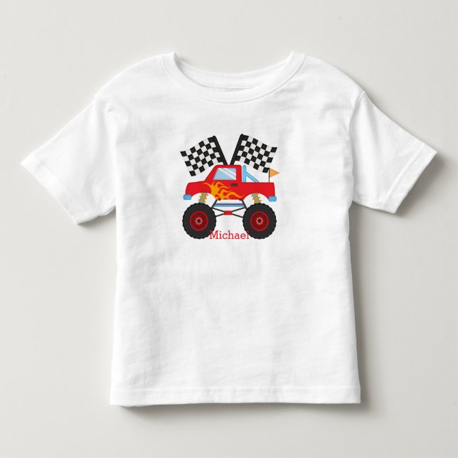T-shirt Pour Les Tous Petits Camion Monstre pour enfant (Devant)