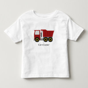 T-shirt Pour Les Tous Petits Camion rouge personnalisé