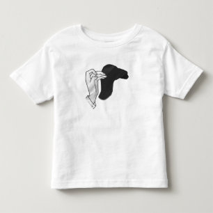 T-shirt Pour Les Tous Petits Camion Silhouette à la main