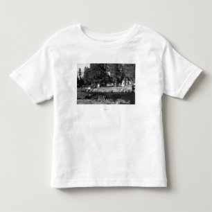 T-shirt Pour Les Tous Petits Camp Sherman, vue de l'Orégon des cabines de