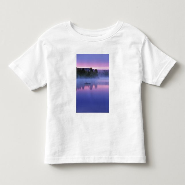 T-shirt Pour Les Tous Petits Canada, Ontario, Parc Algonguin, Canoeist, (Devant)