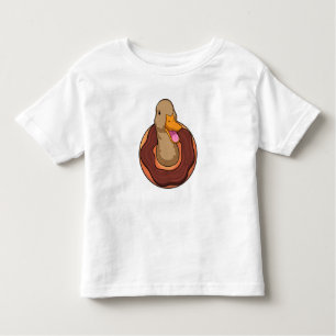 T-shirt Pour Les Tous Petits Canard avec Donut