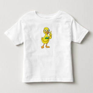T-shirt Pour Les Tous Petits Canard comme enseignant avec livre et lunettes