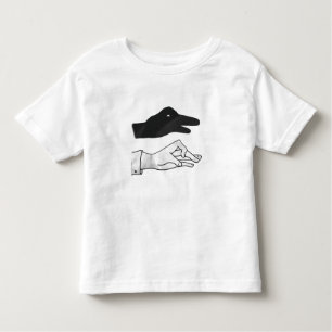 T-shirt Pour Les Tous Petits Canard Silhouette main