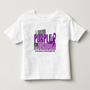 T-shirt Pour Les Tous Petits Cancer pancréatique je porte le pourpre pour ma