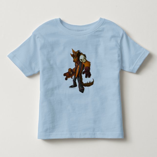 T-shirt Pour Les Tous Petits Capitaine hanté 2 d'équipe en bois (Devant)