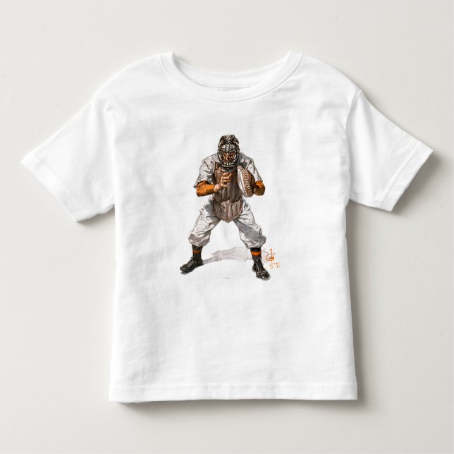 T-shirt Pour Les Tous Petits Capteur de baseball (Devant)