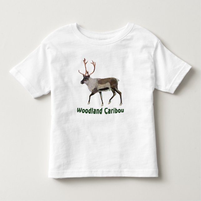 T-shirt Pour Les Tous Petits Caribou des bois (Devant)
