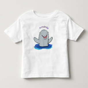 T-shirt Pour Les Tous Petits Caricature adorable de marsouin