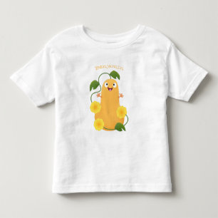 T-shirt Pour Les Tous Petits Caricature citrouille gourde en beuret joyeux