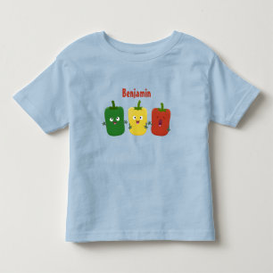 T-shirt Pour Les Tous Petits Caricature de chant trio capsicum poivre clair