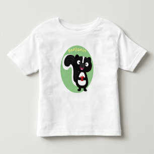 T-shirt Pour Les Tous Petits Caricature de skunk jote happy