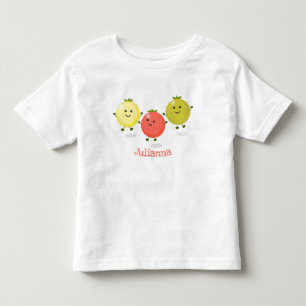 T-shirt Pour Les Tous Petits Caricature de tomates cerises mûres