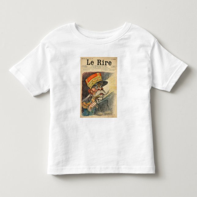 T-shirt Pour Les Tous Petits Caricature du Général Zurlinden (Devant)