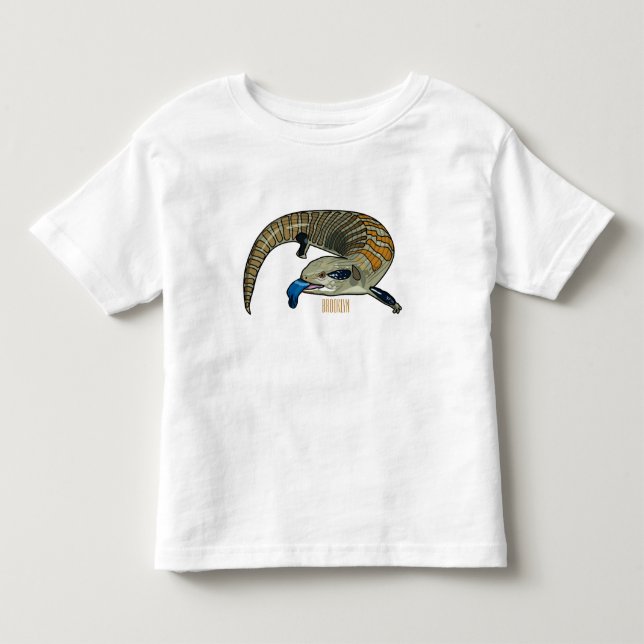 T-shirt Pour Les Tous Petits Caricature en bleu (Devant)