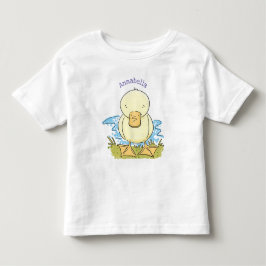 T-shirt Pour Les Tous Petits Caricature jaune mignon pour canard bébé
