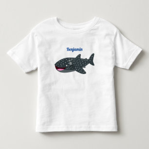 T-shirt Pour Les Tous Petits Caricature joli requin baleine joyeux