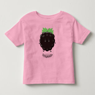 T-shirt Pour Les Tous Petits Caricature mignonne de mûre mauve de mûre mûre mau