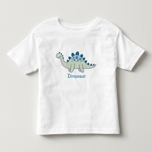 T-shirt Pour Les Tous Petits Caricature mignonne Dinosaur Animaux Garçons Bleu  (Devant)