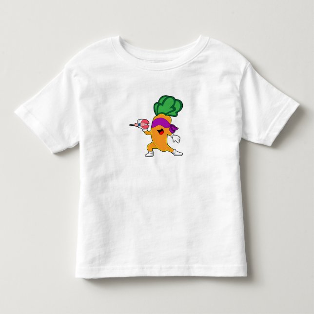 T-shirt Pour Les Tous Petits Carottes fléchettes (Devant)