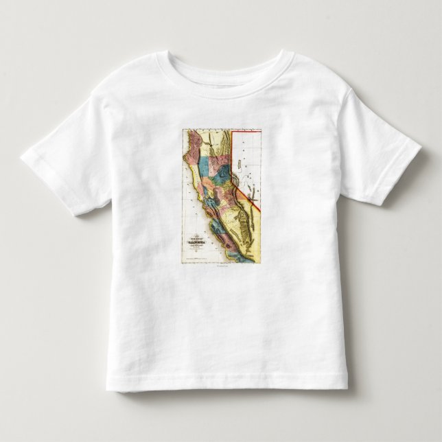 T-shirt Pour Les Tous Petits Carte de CaliforniaPanoramic (Devant)