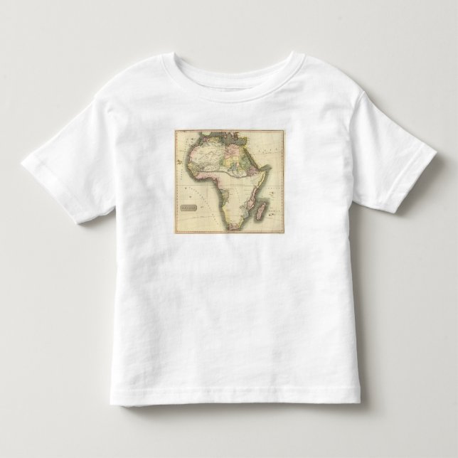 T-shirt Pour Les Tous Petits Carte de l'Afrique (Devant)
