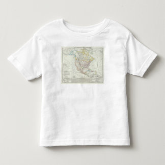 T-shirt Pour Les Tous Petits Carte de l'Amérique du Nord
