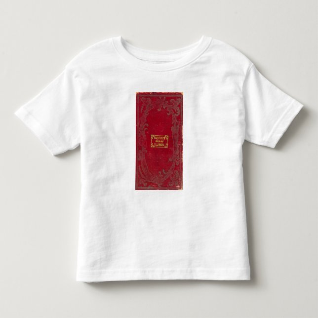 T-shirt Pour Les Tous Petits Carte de l'Illinois (Devant)