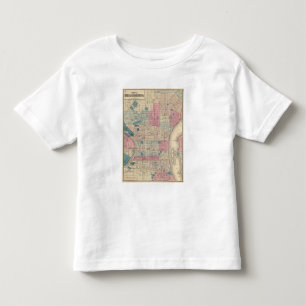 T-shirt Pour Les Tous Petits Carte de Philadelphie, Pennsylvanie