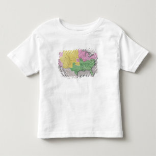 T-shirt Pour Les Tous Petits Carte des Etats-Unis