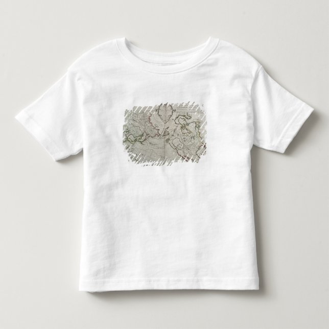 T-shirt Pour Les Tous Petits Carte des nouvelles découvertes (Devant)