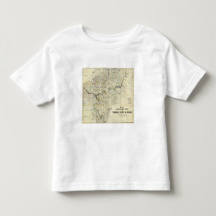 T-shirt Pour Les Tous Petits Carte des régions de pétrole du comté de Venang