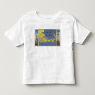 T-shirt Pour Les Tous Petits Carte détaillée du Pilgrimland
