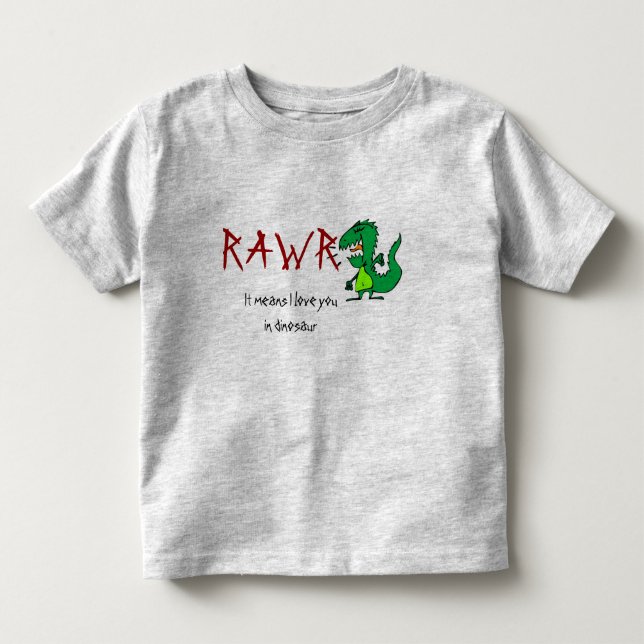 T-shirt Pour Les Tous Petits Carte Dinoasaur (Devant)