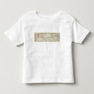 T-shirt Pour Les Tous Petits Carte du chemin de fer Pacifique du nord
