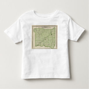 T-shirt Pour Les Tous Petits Carte du comté de Jackson