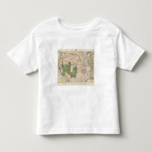 T-shirt Pour Les Tous Petits Carte du progrès 1880 des enquêtes géographique