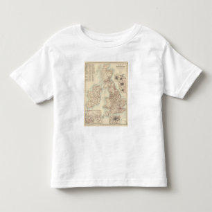 T-shirt Pour Les Tous Petits Carte ferroviaire des îles britanniques