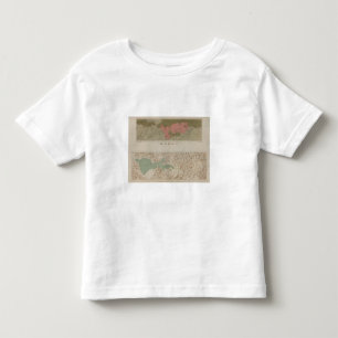 T-shirt Pour Les Tous Petits Carte géologique du secteur de Knoxville
