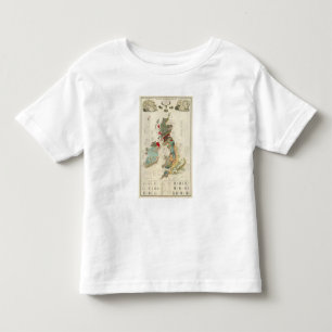 T-shirt Pour Les Tous Petits Carte géologique et paléontologique composée