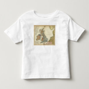T-shirt Pour Les Tous Petits Carte linguistique des îles britanniques