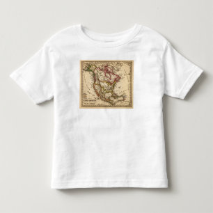 T-shirt Pour Les Tous Petits Carte nord-américaine 2