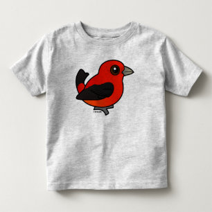 T-shirt Pour Les Tous Petits Cartoon Scarlet Tanager