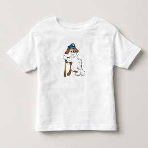 T-shirt Pour Les Tous Petits Casquette de police de chien